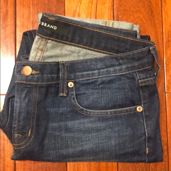 J Brand Dark Blue Straight Leg Jeans - Picture 2 of 6